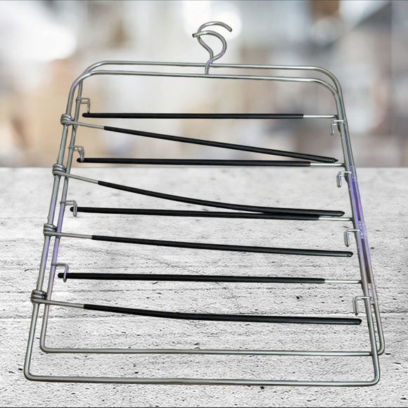 2 (Two) Metal Swing Out Skirt/Pant/Towel Hangars - Picture 2 of 6